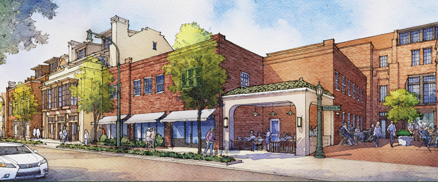 Rendering of the planned Margin District in Franklin