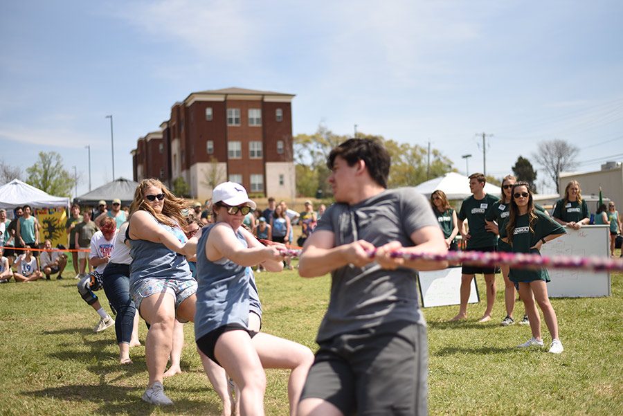 Community activity on the university campus in Clinton