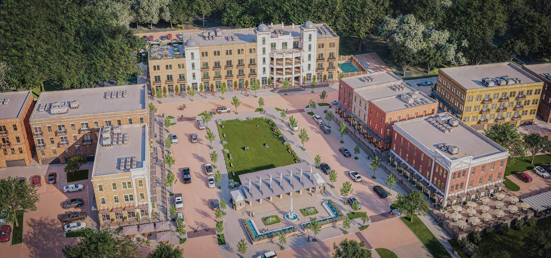 Rendering of Rising Spring mixed-use development in Clinton